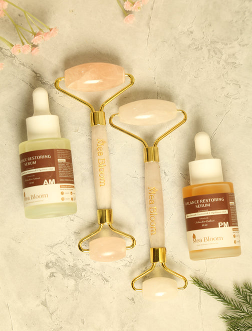 Rose Quartz Face & Neck Roller I Calm I Relax I Restore 