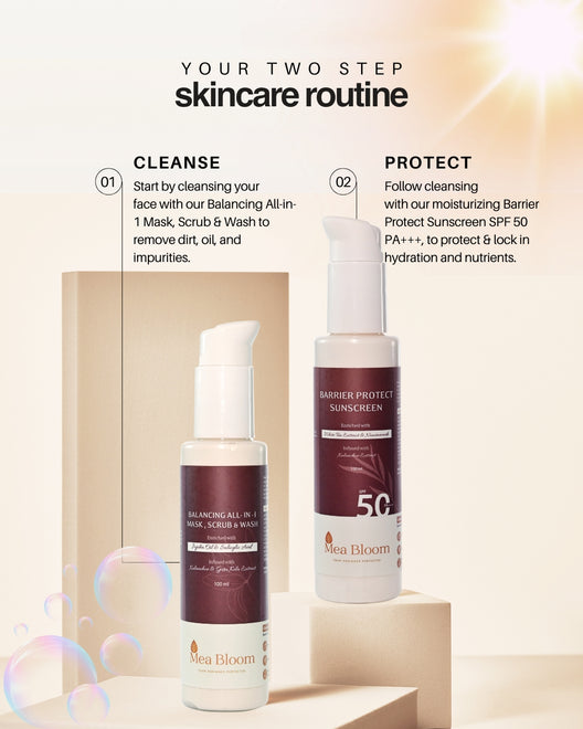 Skin Armour Duo (Cleanse + Protect) - Just TWO steps to Radiant Skin
