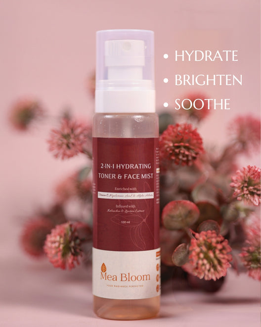 2-in-1 Hydrating TONER & Face MIST I Hydrates I Brightens I Soothes